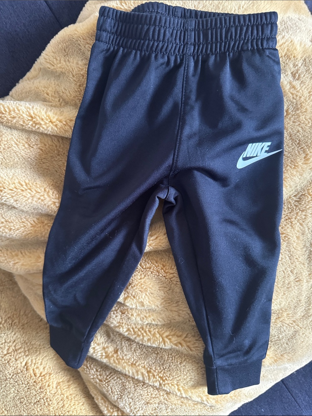 Nike Black Kids Joggers with Swoosh Side Tape